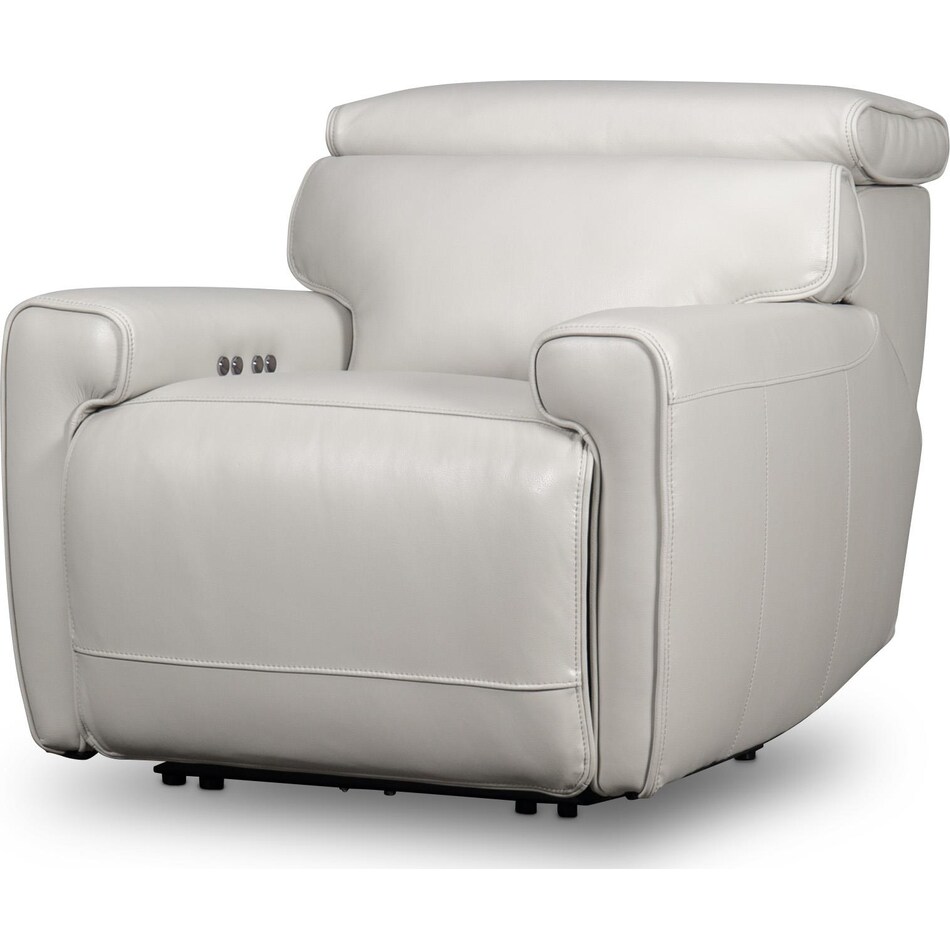 alara fog leather leathe rpower recliner   