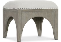 albion beige accent bench   