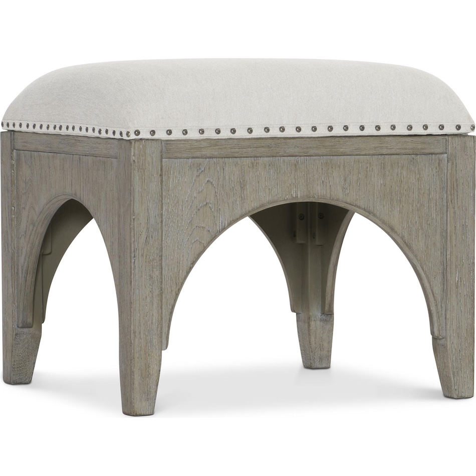 albion beige accent bench   