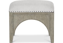 albion beige accent bench   