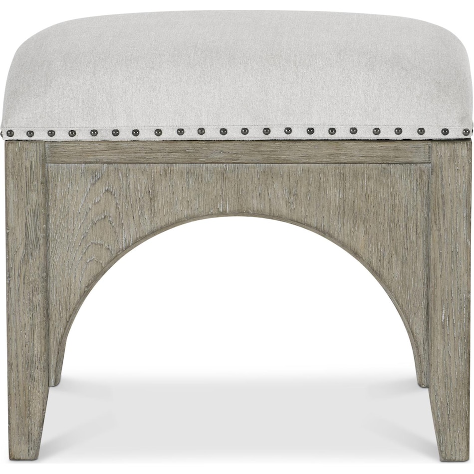 albion beige accent bench   