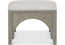 albion beige accent bench   