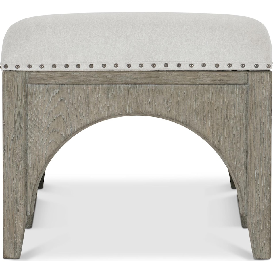 albion beige accent bench   