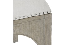 albion beige accent bench   