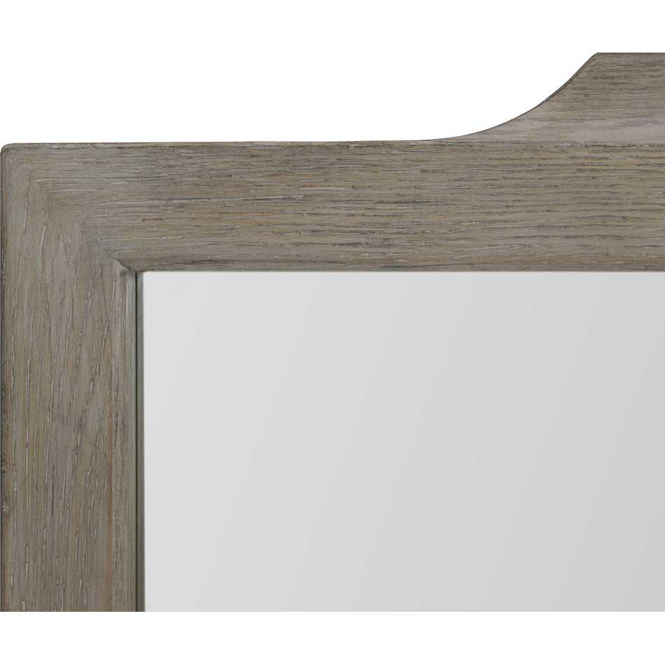 albion brown accent mirror   