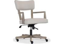 albion cream b   pewter   antique nickel desk chair   