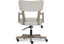 albion cream b   pewter   antique nickel desk chair   