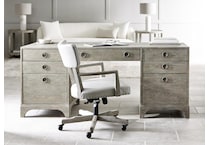 albion cream b   pewter   antique nickel desk chair   