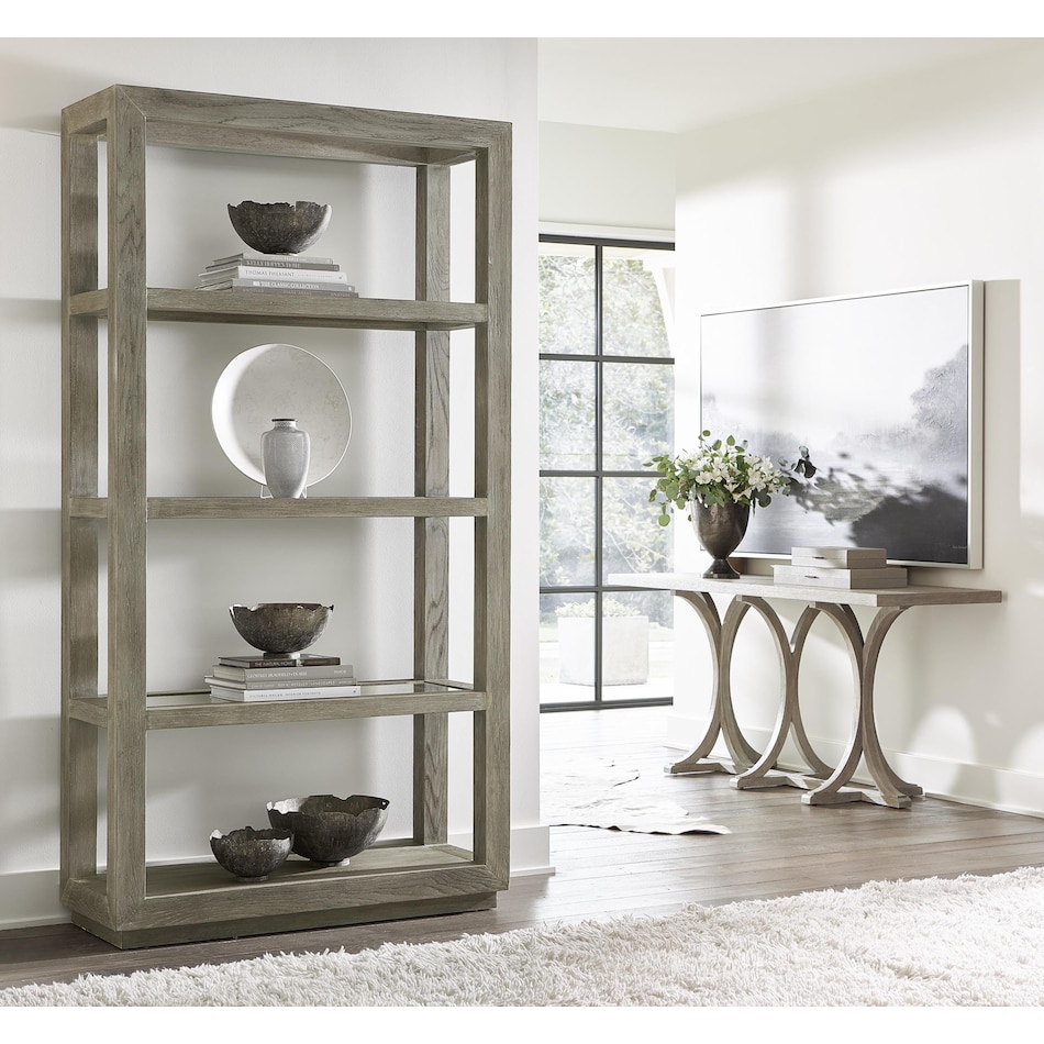 albion pewter accent bookcase   