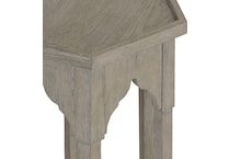 albion pewter end table   