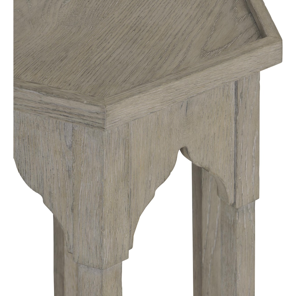 albion pewter end table   