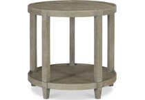albion pewter end table   
