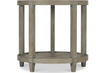 albion pewter end table   