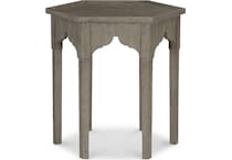 albion pewter end table   