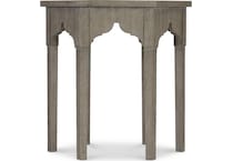 albion pewter end table   