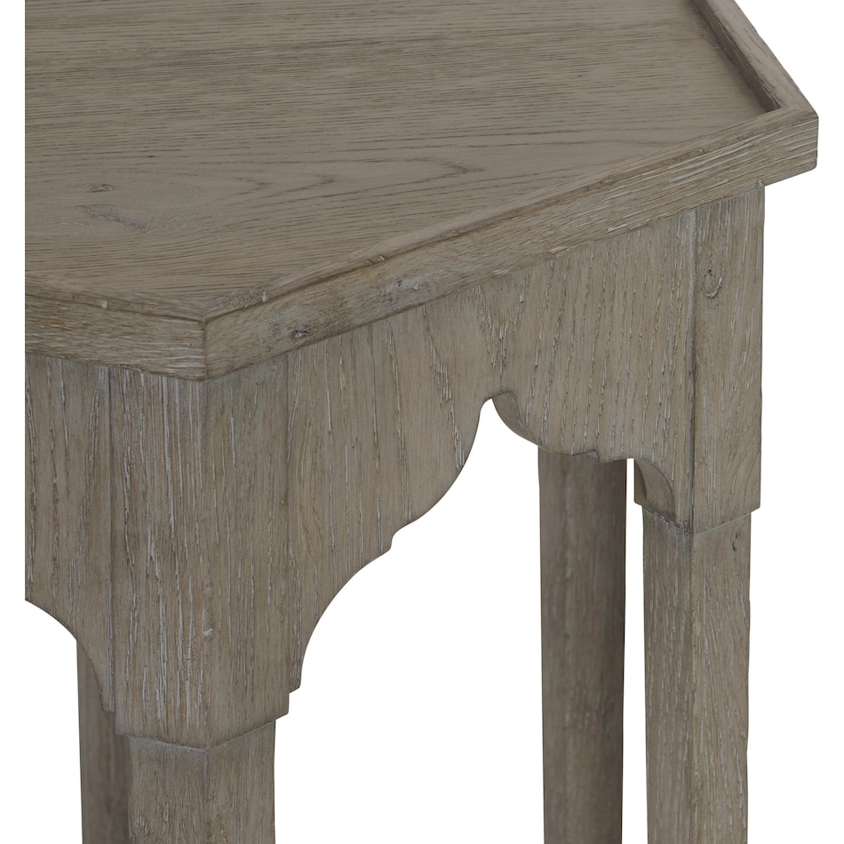 albion pewter end table   