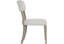 albion white oak side chair   