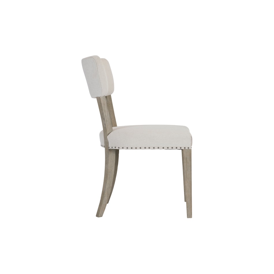 albion white oak side chair   