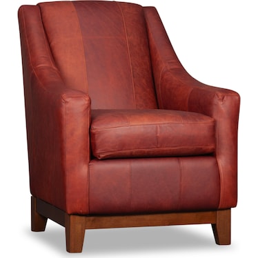 ALBOM LEATHER ACCENT CHAIR