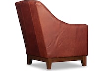 albom brownish red leather accent chair   