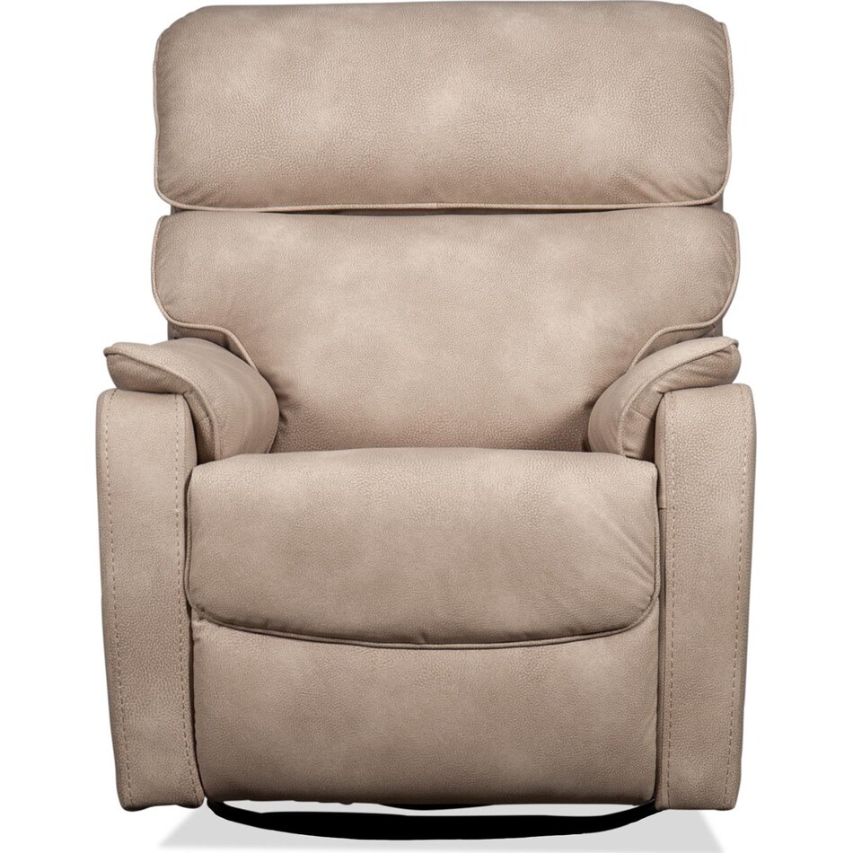 aldric stone swivel glider recliner   
