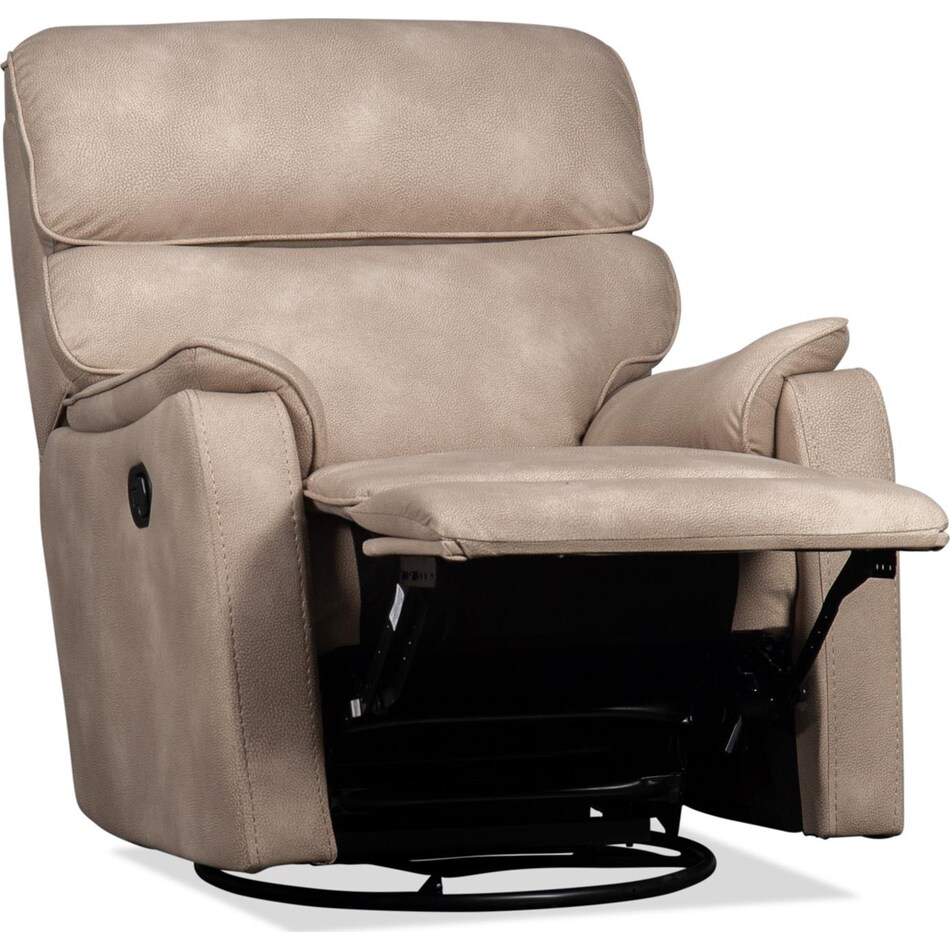 aldric stone swivel glider recliner   