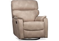 aldric stone swivel glider recliner   