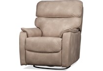 aldric stone swivel glider recliner   