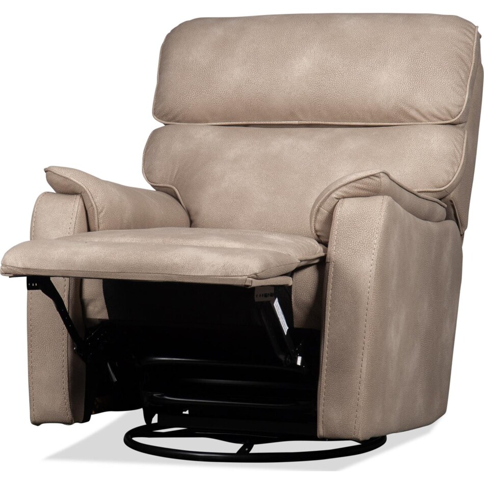 aldric stone swivel glider recliner   