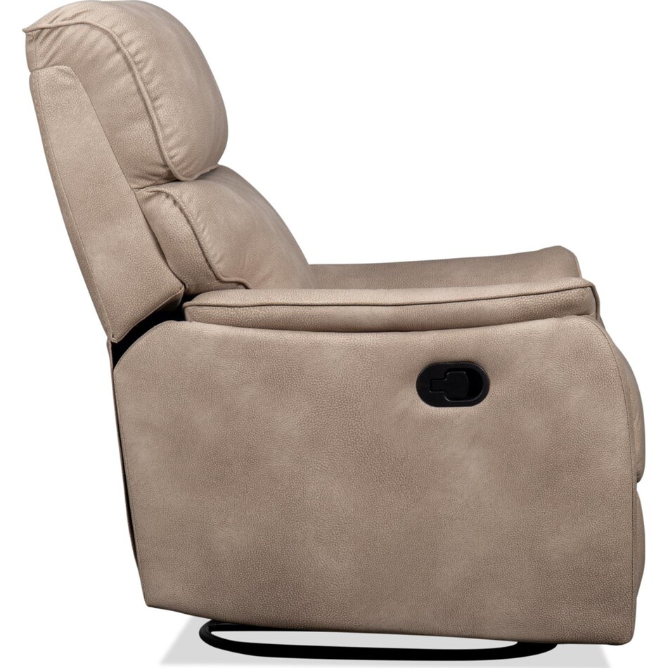aldric stone swivel glider recliner   