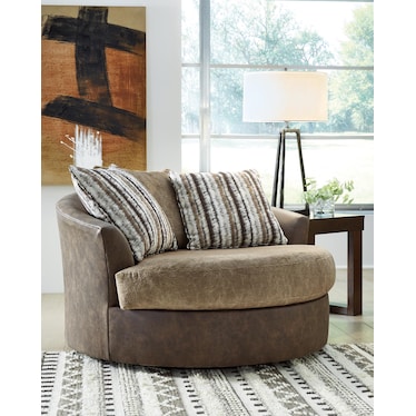 ALESBURY OVERSIZED SWIVEL ACCENT CHAIR