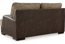 alesbury chocolate loveseat   