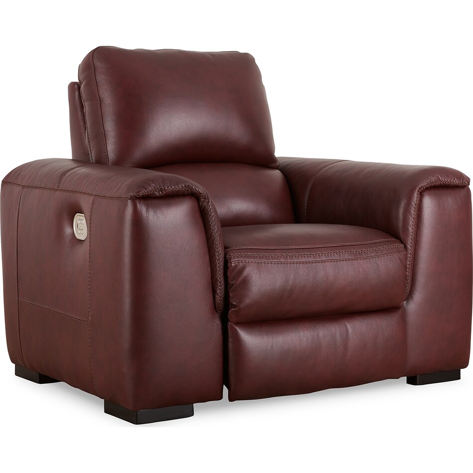 alessandro  garnet power leather recliner   