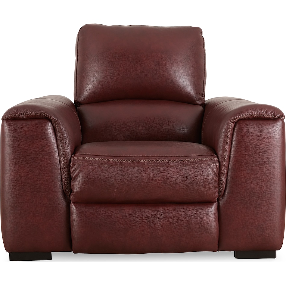 alessandro  garnet power leather recliner   