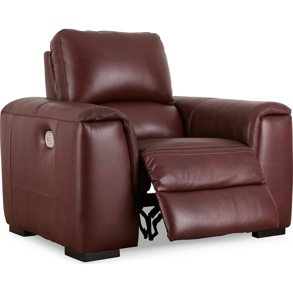 alessandro  garnet power leather recliner   