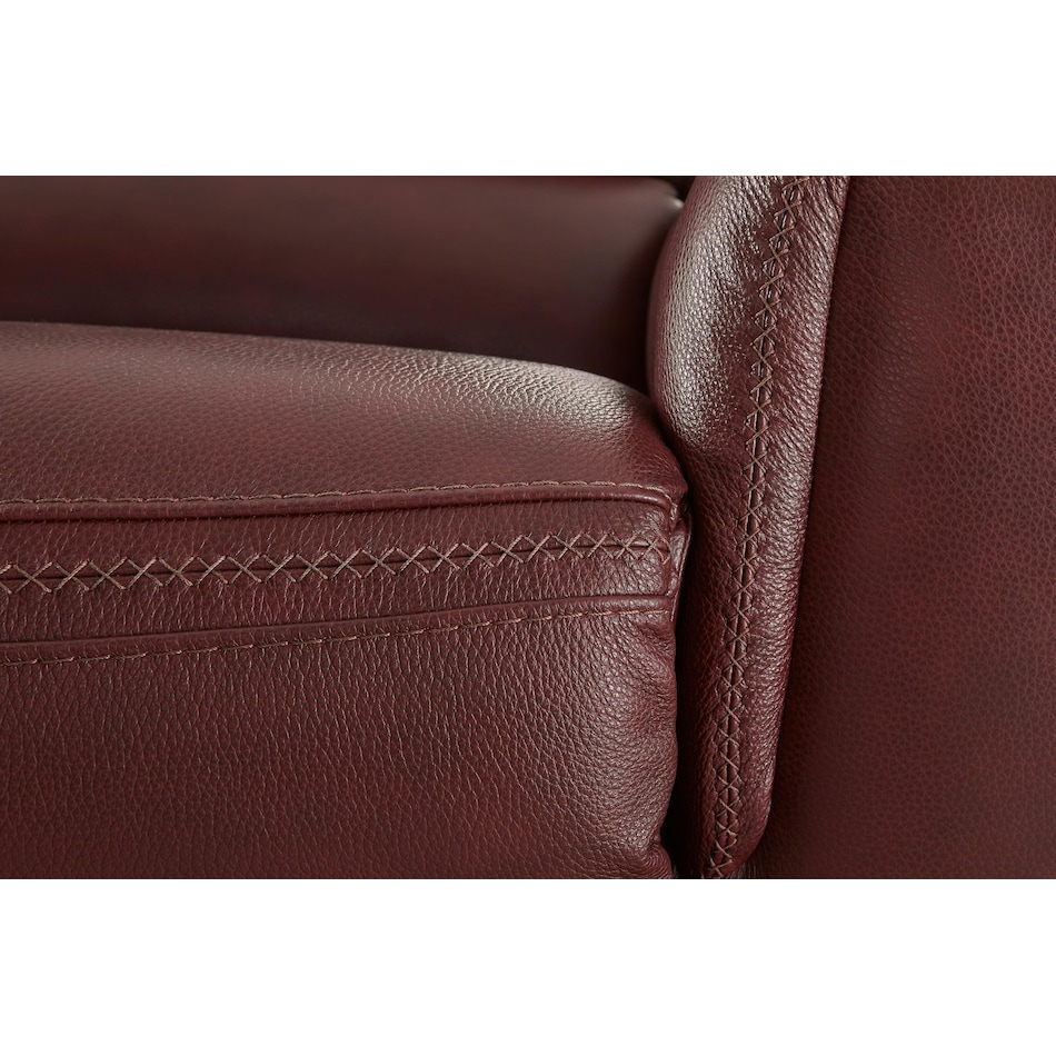 alessandro  garnet power leather recliner   