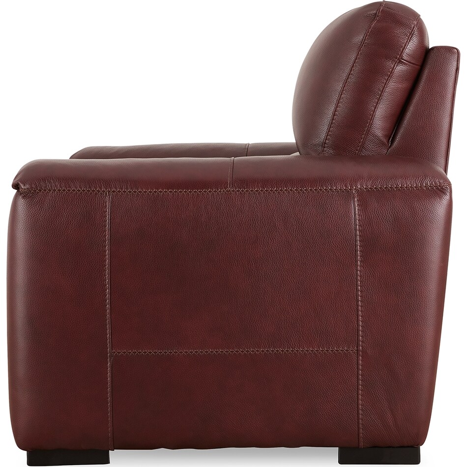 alessandro  garnet power leather recliner   