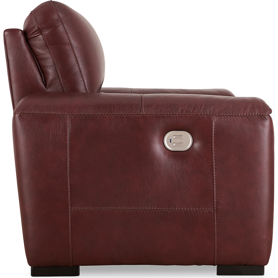 alessandro  garnet power leather recliner   