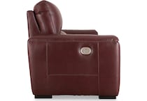 alessandro  garnet power leather reclining sofa   