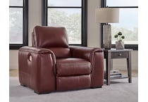 alessandro  red power leather recliner   