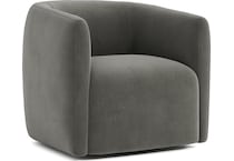 aline grey accent chair   