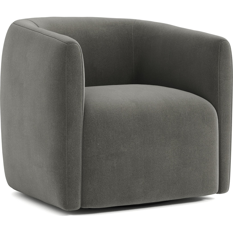 aline grey accent chair   