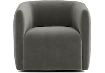 aline grey accent chair   