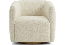 aline white cream accent chair   