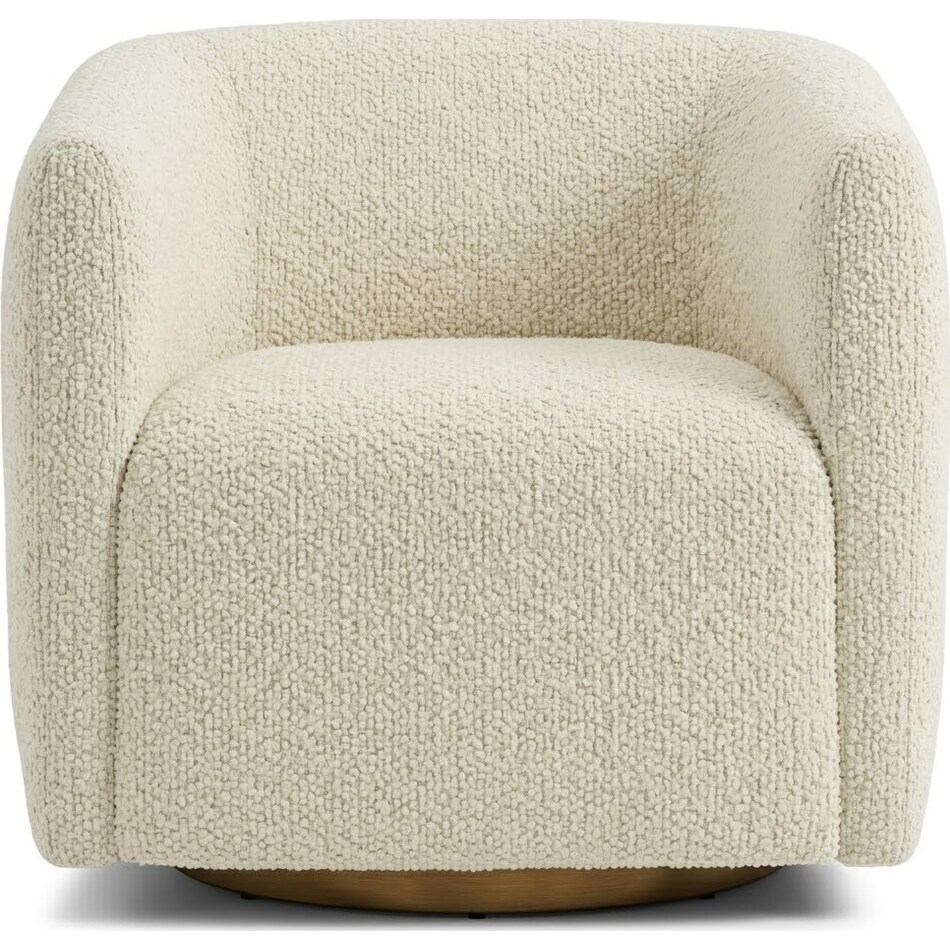 aline white cream accent chair   