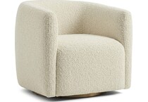 aline white cream accent chair   