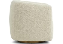 aline white cream accent chair   