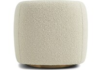 aline white cream accent chair   