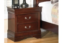 alisdair reddish brown nightstand   