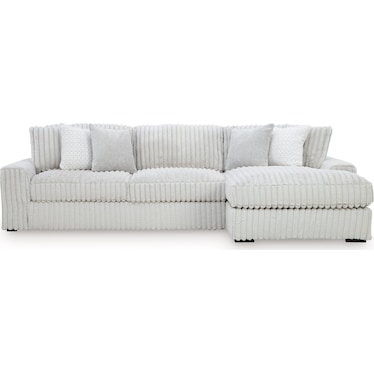 STUPENDOUS 2-PC RAF SECTIONAL WITH CHAISE